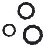 FUKR Lot de 3 Cockrings Tortick Noirs